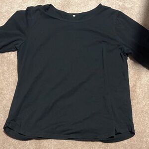 Black Short Sleeve Crewneck Tee by